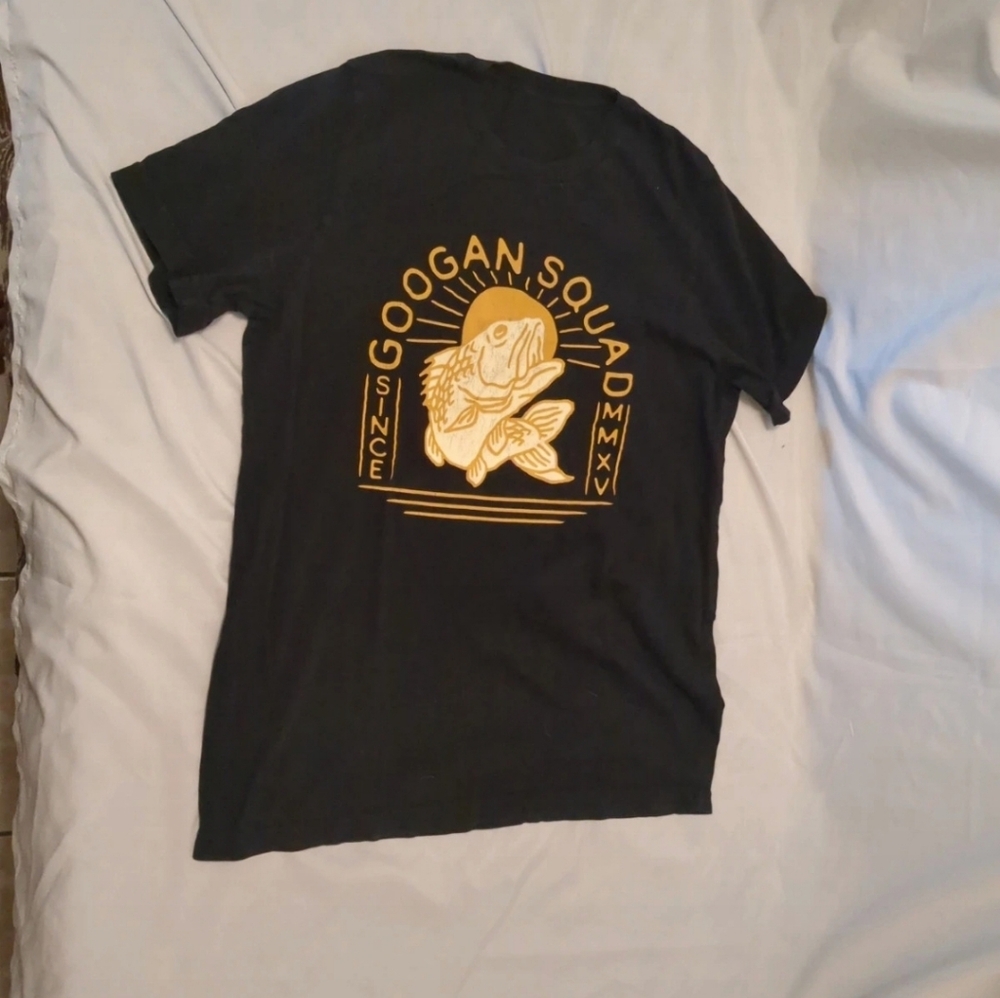 black fishing shirt
